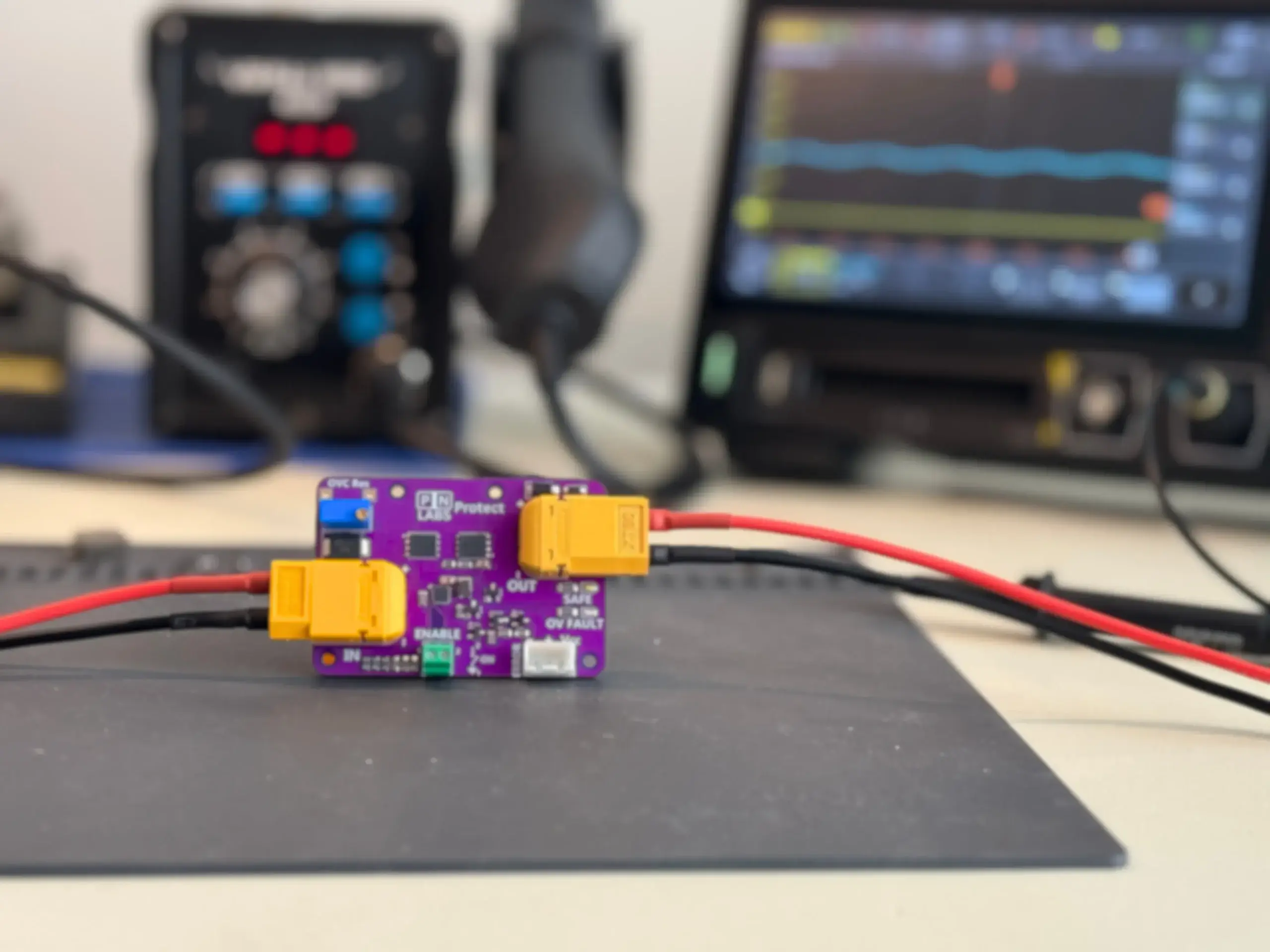 PN Labs products on an engineering workbench